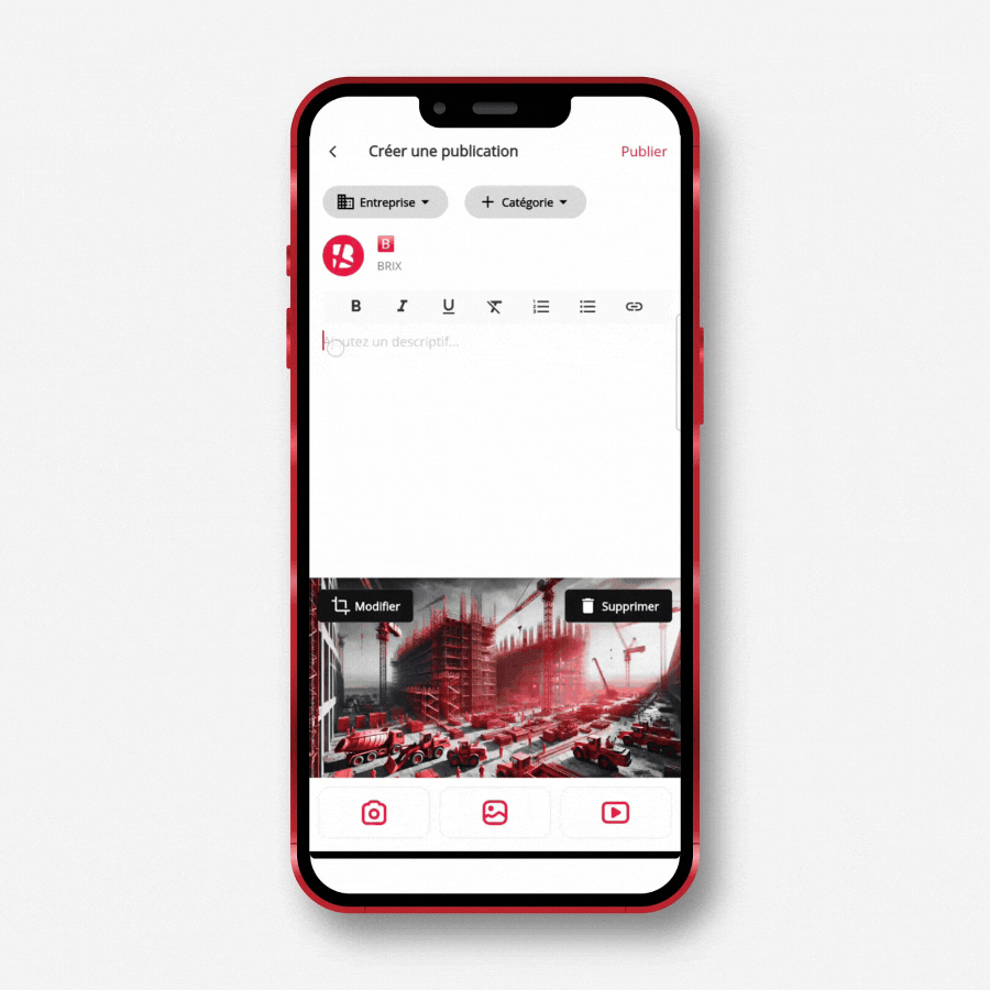 Formatting a post's text on mobile