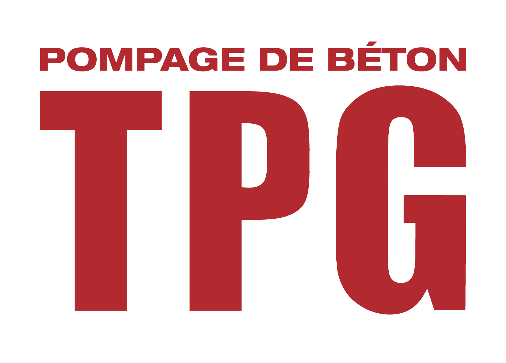 Logo TPG: Pompage de béton
