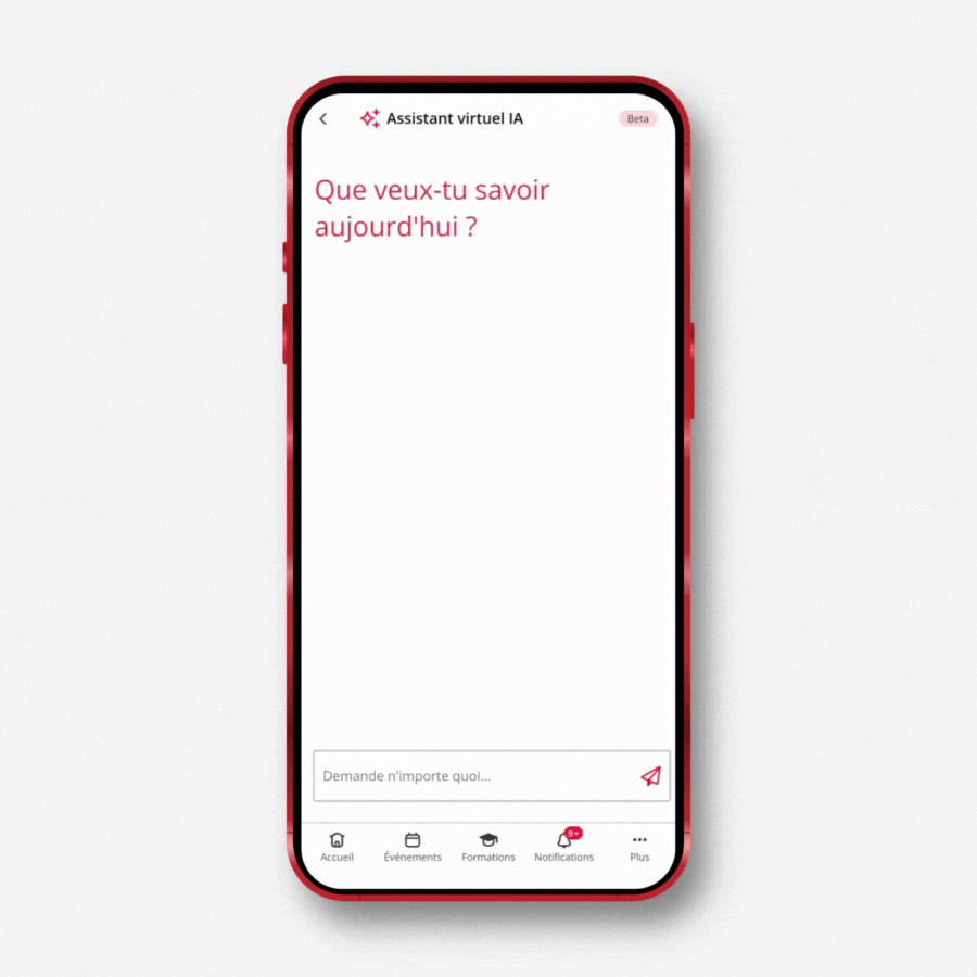 AI virtual assistant in BRIX mobile