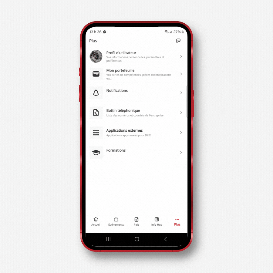 Opening an external app in BRIX mobile